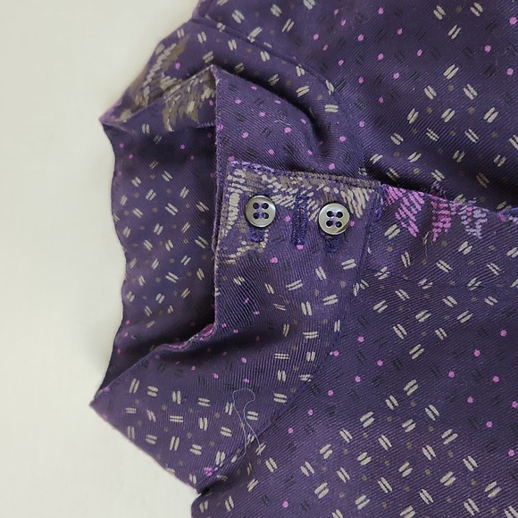 Vintage Evan-Picone Floral Long Sleeve Blouse/Shirt. Size 14 - Picture 5 of 10